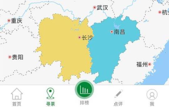 湖南江西地图（详细介绍湖南江西两省地理位置和特色景点）