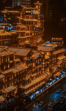 洪崖洞・梦游巴渝十二景・光影互动艺术空间3