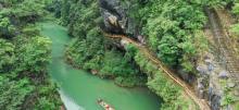 仙门奇峡竹筏漂流4