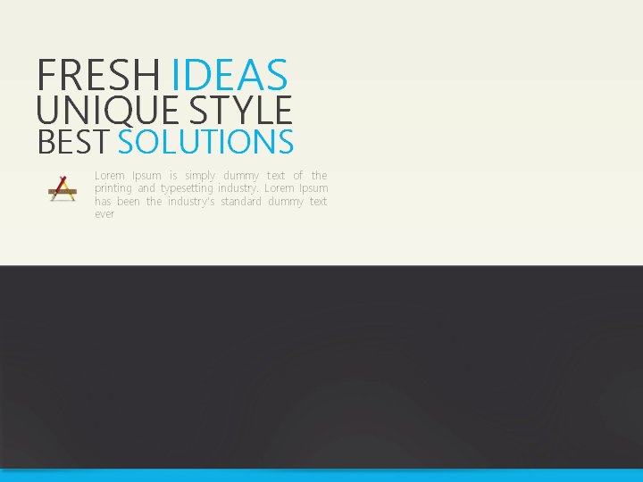 FRESH IDEAS 蓝白极简商务演示模板 公司介绍与团队 8页预览
