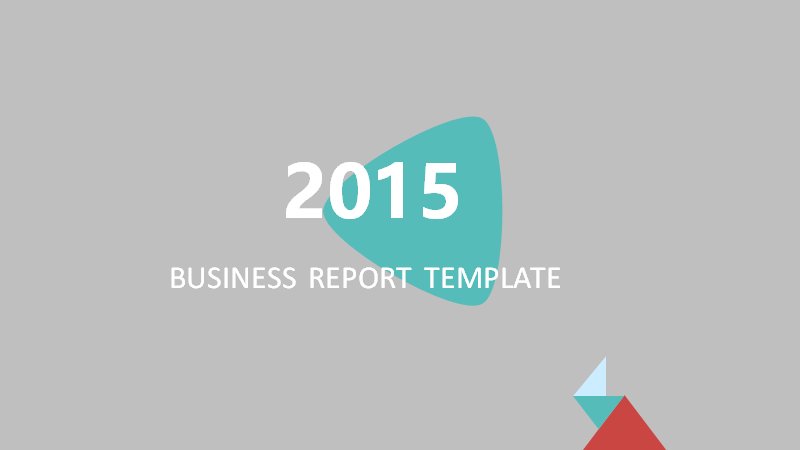 2015 BUSINESS REPORT 扁平化工作汇报演示模板 35页预览