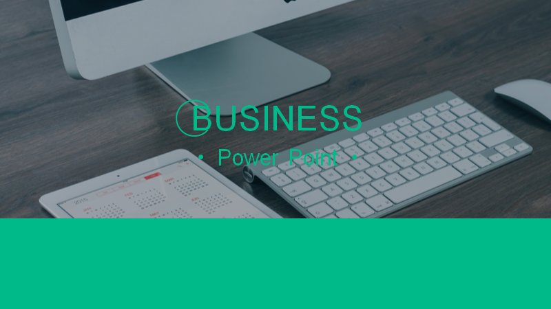 BUSINESS商务汇报PPT模板 青绿极简风格通用演示版式预览