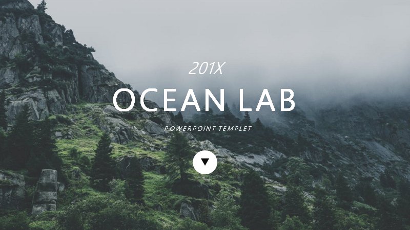OCEAN LAB复古怀旧风通用PPT模板（20页黑白摄影图文版式）封面预览