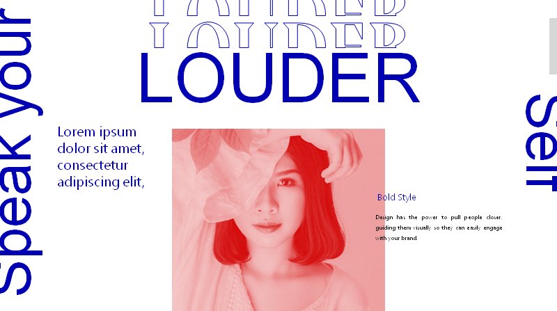粗体撞色现代设计工作室介绍PPT模板（LOUDER英文版30页）预览