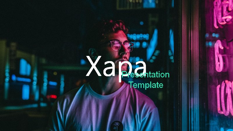 霓虹街头风Xapa品牌通用PPT模板（英文版31页）预览