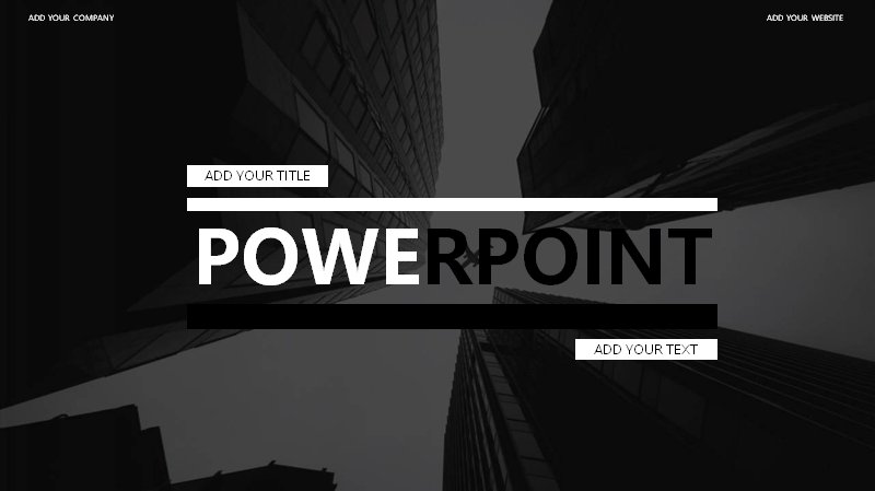 黑白建筑摄影风通用企业宣传PPT模板（33页六章节图文版式）预览