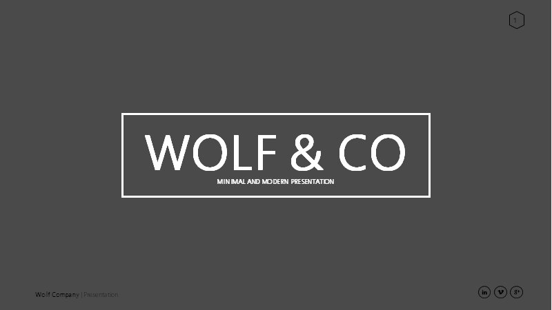 WOLF & CO 极简商务企业介绍PPT模板（81页含图表版式·PPT）预览