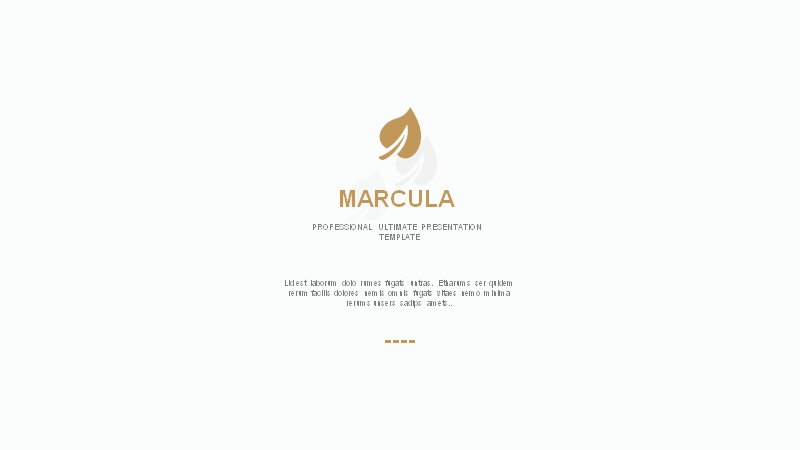 MARCULA金色商务演示PPT模板（100页图表与信息图版式）预览