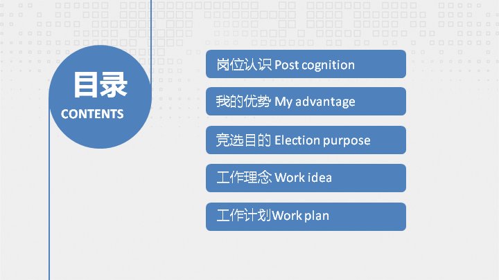 学生组织竞选述职模板蓝白圆环图表十三页通用预览