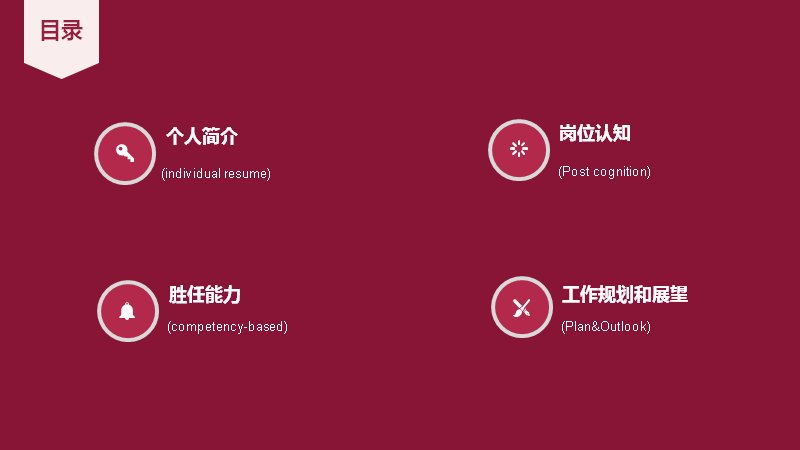 玫红商务个人简历求职竞聘PPT模板24页幻灯片预览