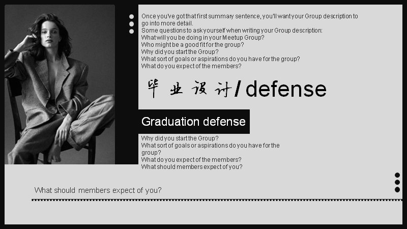 黑白杂志风毕业设计答辩通用PPT模板预览