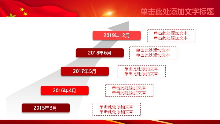 红色大气风年终工作汇报总结PPT模板预览