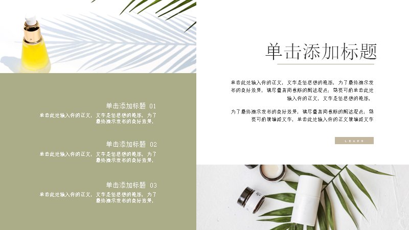 美容化妆品营销PPT模板（15页护肤品牌宣传版式）封面预览
