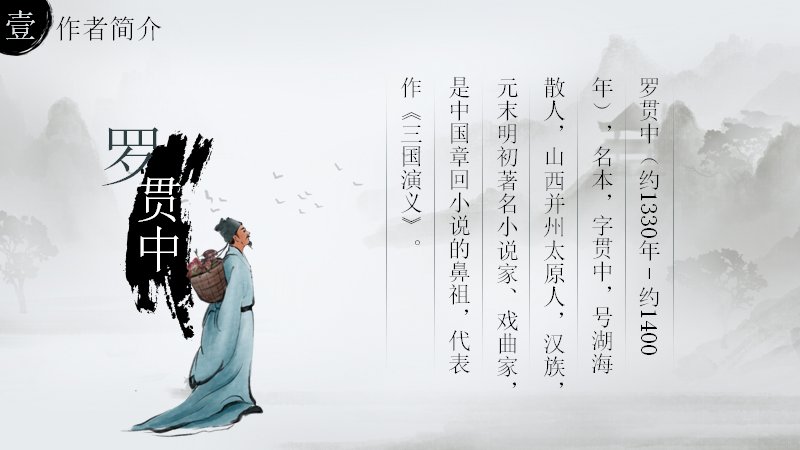 中国古典名著三国演义作者作品人物情节全解导读PPT模板预览