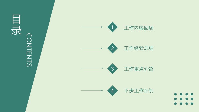 极简商务风总结汇报 PPT 模板：三卡并排与五段箭头流程版式预览