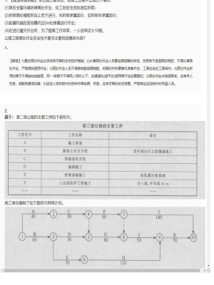 【公路工程】2025年04月02日二级建造师公路工程建造师案例题32