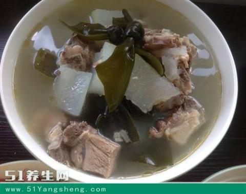 海带冬瓜排骨汤 海带的功效与作用禁忌