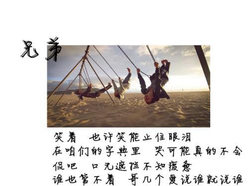 关于歌颂兄弟的优美句子大全 歌颂兄弟的歌