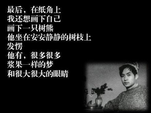 关于顾城写的一段没唯美的句子大全