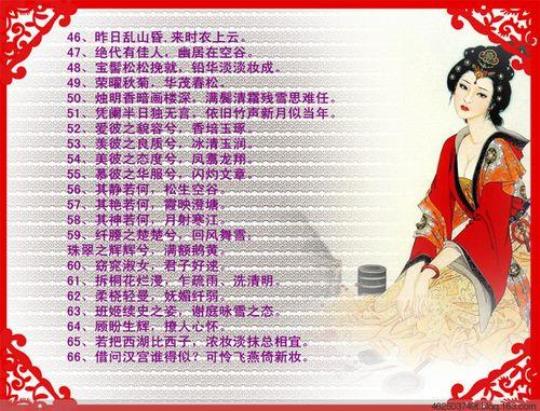 关于形容人服饰华丽的诗句合集(精选) 关于形容服饰成语