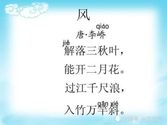 关于带有风字的诗句合集(实用) 关于带有风字的诗句