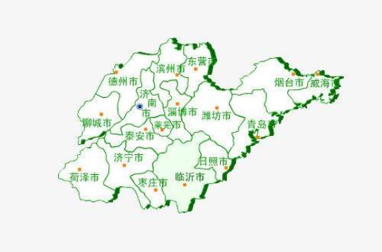 山东地图全图放大