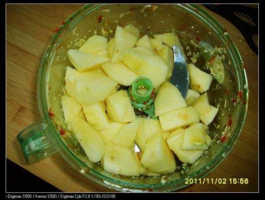 苹果梨辣椒酱的做法