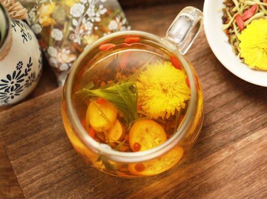 金银花菊花枸杞决明子泡水喝的功效