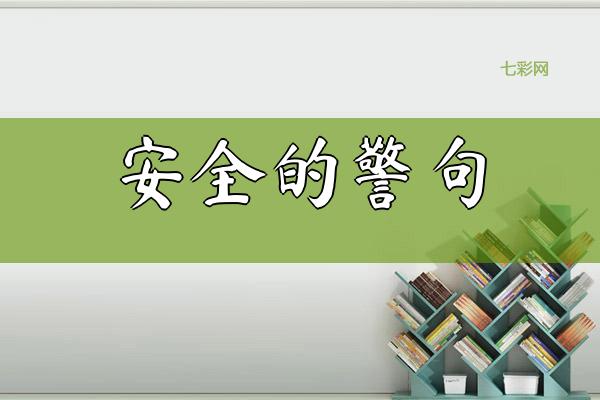 关于安全的警句