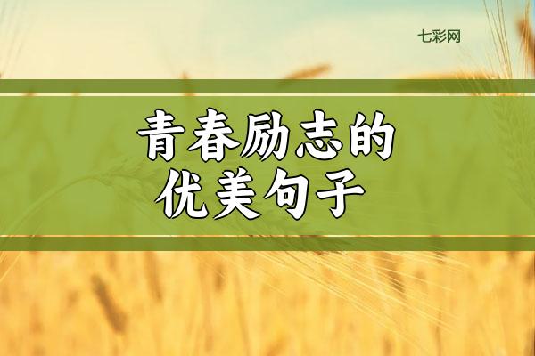 青春励志的优美句子