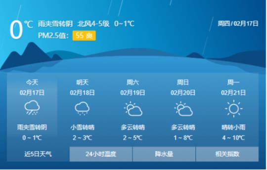 东宝天气预报（今日天气和未来几天的天气情况）