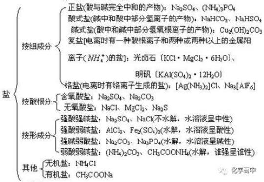盐的分类有哪些种类？