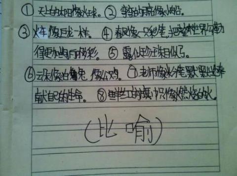 关于比喻的句子50字大全 关于比喻句子短句大全
